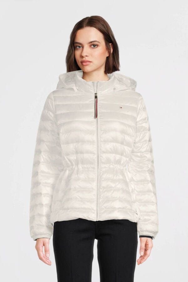 Tommy Hilfiger Ecru Gewatteerde Jas Feminine Lw Down Jacket - Foto 2