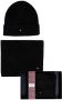 Tommy Hilfiger giftbox muts + sjaal met logo zwart - Thumbnail 1