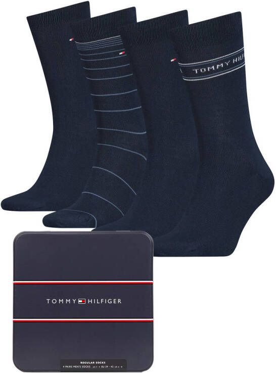Tommy Hilfiger Sokken met labeldetails in een set van 4 paar