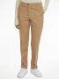 Tommy Hilfiger high waist straight fit pantalon van gerecycled polyester camel - Thumbnail 1