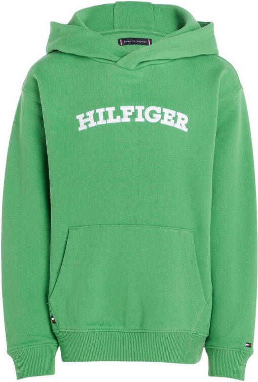 Tommy Hilfiger hoodie HILFIGER ARCHED met logo frisgroen Sweater Logo 116
