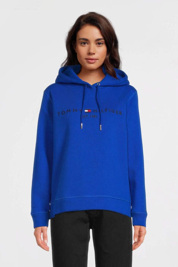 Tommy Hilfiger hoodie met logo blauw