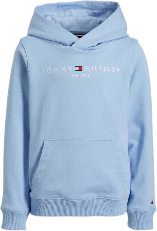Tommy Hilfiger hoodie met logo lichtblauw