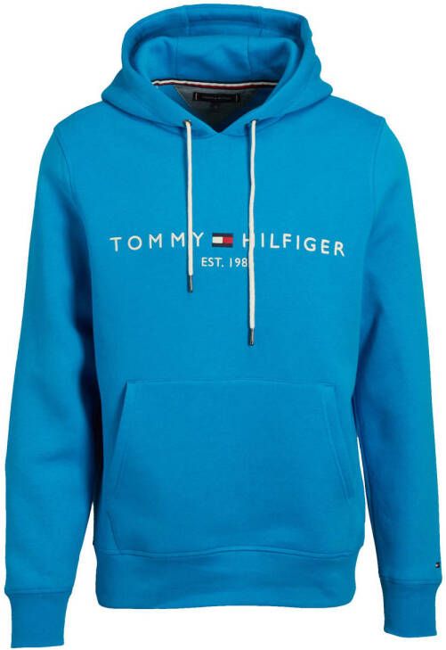 Tommy Hilfiger hoodie met logo shocking blue