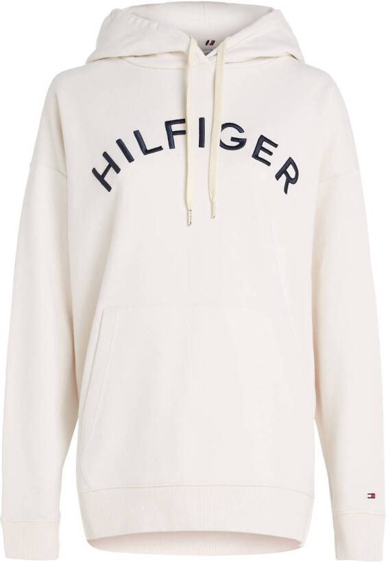 Tommy Hilfiger hoodie met logo wit