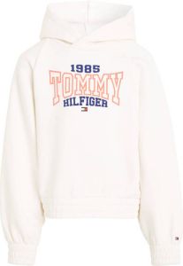 Tommy Hilfiger hoodie TOMMY 1985 VARSITY met logo wit