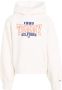 Tommy Hilfiger hoodie TOMMY 1985 VARSITY met logo wit Sweater Logo 110 - Thumbnail 1
