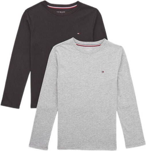 Tommy Hilfiger Underwear Shirt met lange mouwen 2P CN TEE LS met merklabel (2-delig Set van 2)