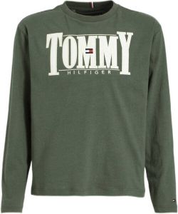 Tommy Hilfiger longsleeve met logo groen