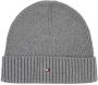 Tommy Hilfiger Beanie met labelstitching model 'ESSENTIAL FLAG BEANIE' - Thumbnail 1