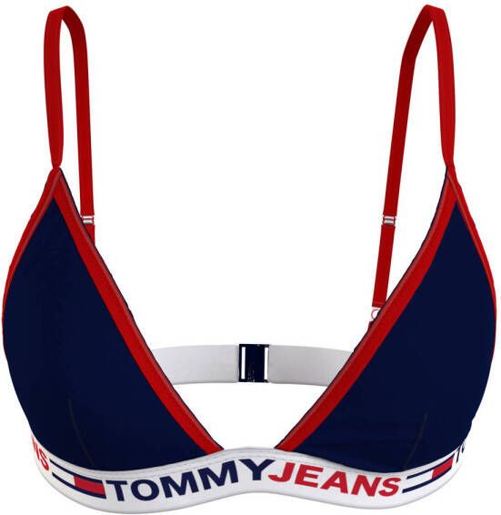 Tommy Hilfiger niet-voorgevormde triangel bikinitop donkerblauw
