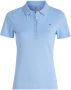 Tommy Hilfiger Lichtblauwe Polo 1985 Slim Pique Polo Ss - Thumbnail 2