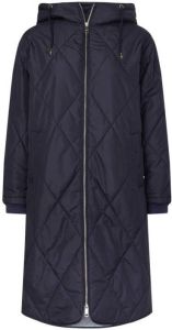 Tommy Hilfiger quilted gewatteerde jas van gerecycled polyester donkerblauw