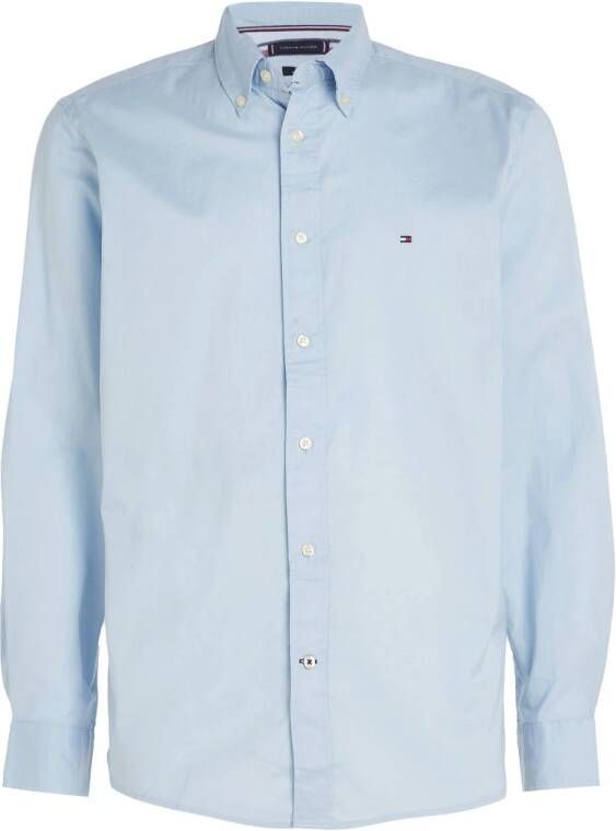 Tommy Hilfiger regular fit overhemd CORE FLEX POPLIN met biologisch katoen calm blue