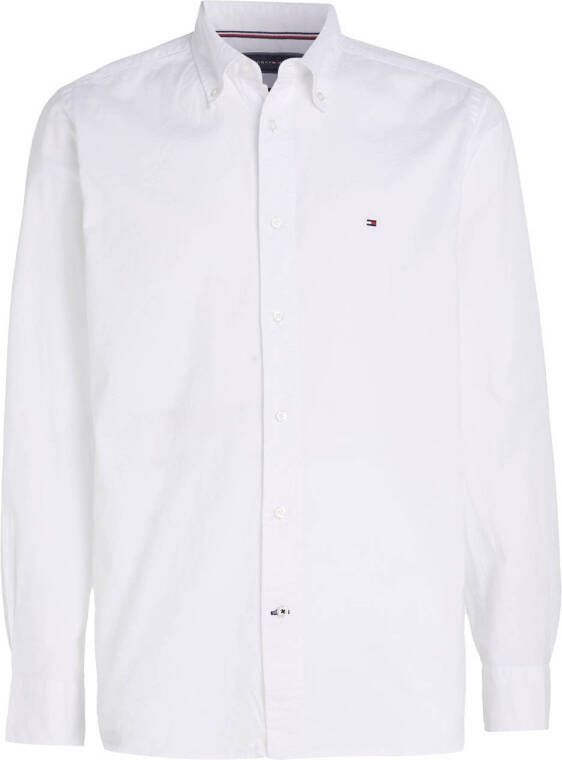 Tommy Hilfiger regular fit overhemd met biologisch katoen white