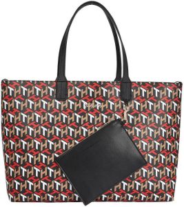 Tommy Hilfiger Shopper ICONIC TOMMY TOTE CORP MONO met kleine afneembare tas