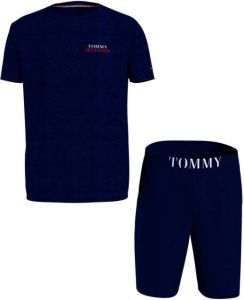 Tommy Hilfiger Underwear Shortama met tommy hilfiger logo-opschrift bij de band (2-delig)