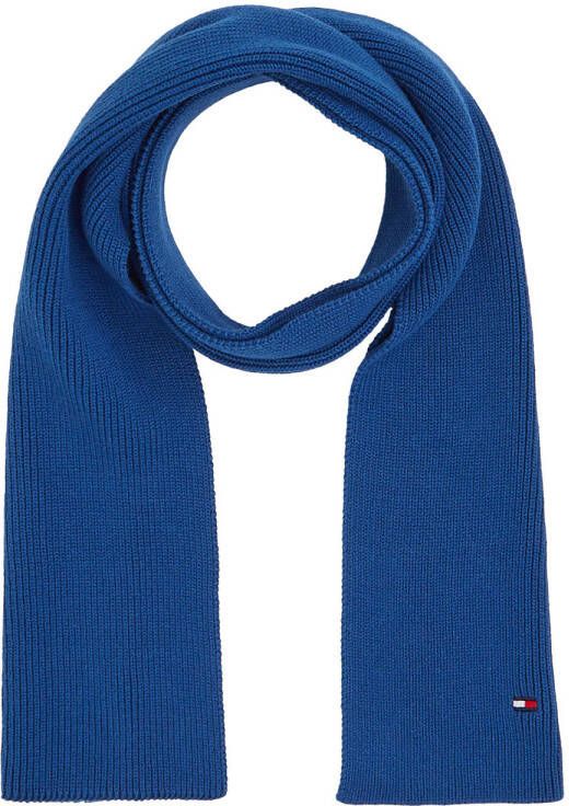 Tommy Hilfiger sjaal blauw Meisjes Katoen Effen | Sjaal van