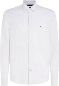 Tommy Hilfiger slim fit overhemd met all over print optic white carbon navy