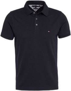 Tommy Hilfiger slim fit polo Core 1985 donkerblauw