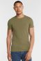Tommy Hilfiger Donkergroene T-shirt Stretch Extra Slim Fit Tee - Thumbnail 2