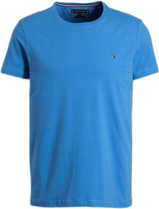 Tommy Hilfiger Stretch slim T-shirt blauw Mw0Mw10800 C4G Blauw Heren