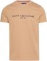 Tommy Hilfiger slim fit T-shirt met printopdruk kaki - Thumbnail 1