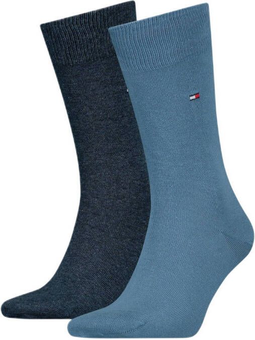 Tommy Hilfiger sokken met logo set van 2 blauw multi