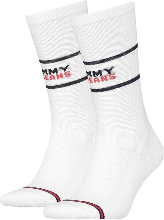 Tommy Hilfiger sokken met logo set van 2 wit