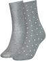 Tommy Hilfiger sokken met stippen set van 2 grijs - Thumbnail 1