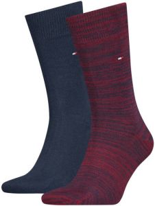Tommy Hilfiger sokken set van 2 donkerblauw donkerrood