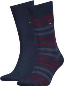 Tommy Hilfiger sokken set van 2 donkerblauw donkerrood