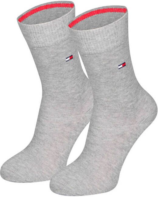 Tommy Hilfiger sokken set van 2 grijs Katoen 23-26