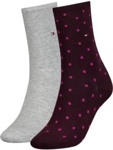 Tommy Hilfiger sokken set van 2 grijs zwart