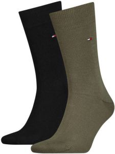 Tommy Hilfiger sokken set van 2 zwart kaki