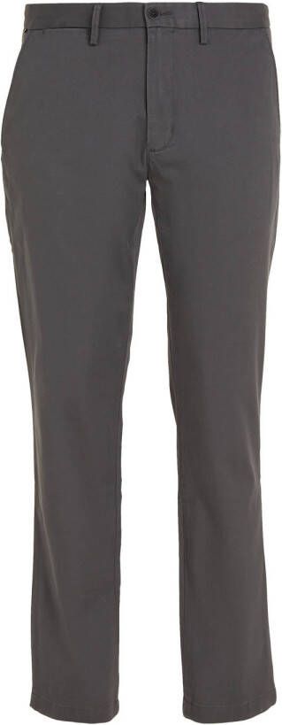 Tommy Hilfiger straight fit chino CORE DENTON 1985 met katoen dark ash