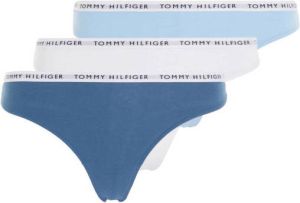 Tommy Hilfiger string (set van 3) blauw wit