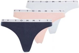 Tommy Hilfiger Underwear Slip 3 PACK THONG met tommy hilfiger merklabel (3 stuks Set van 3)