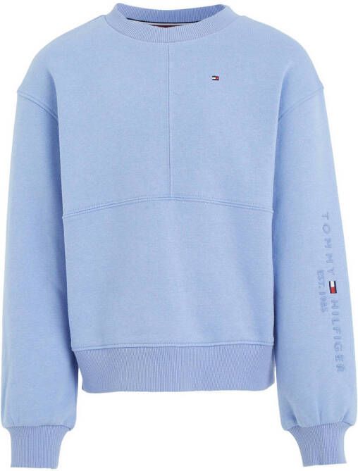 Tommy Hilfiger sweater ESSENTIAL CNK lichtblauw 116