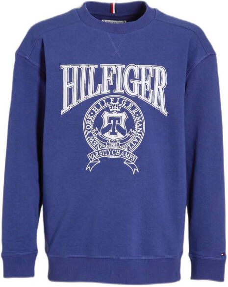 Tommy Hilfiger sweater met logo blauw