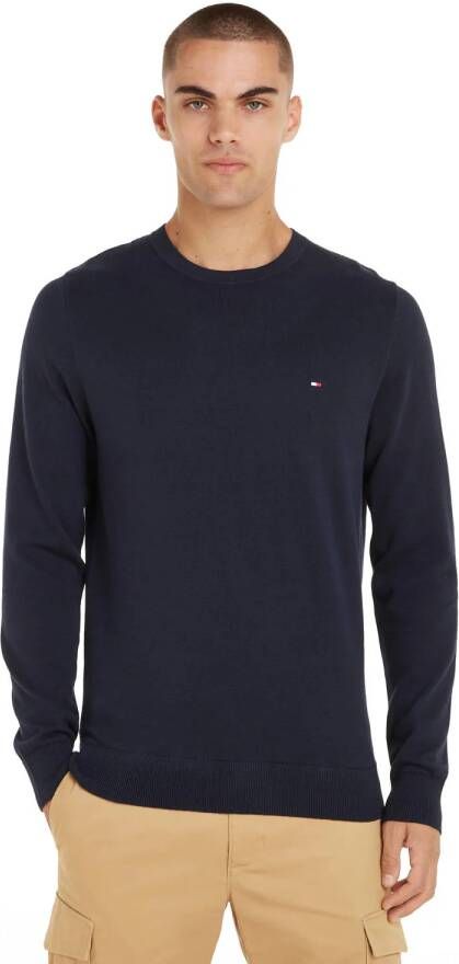 Tommy Hilfiger sweater met logo en borduursels desert sky - Foto 1