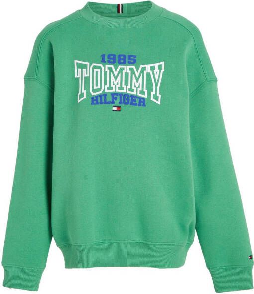 Tommy Hilfiger sweater TOMMY 1985 VARSITY met logo frisgroen Logo 122