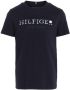 Tommy Hilfiger T-shirt HILFIGER LOGO met logo diep donkerblauw Bruin Jongens Katoen Ronde hals 122 - Thumbnail 1
