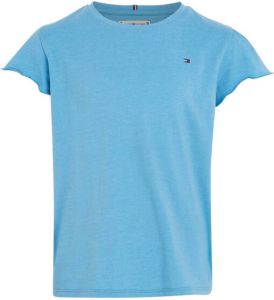 Tommy Hilfiger T-shirt ESSENTIAL RUFFLE SLEEVE TOP S S met korte mouwen