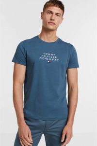 Tommy Hilfiger T-shirt met biologisch katoen charcoal blue