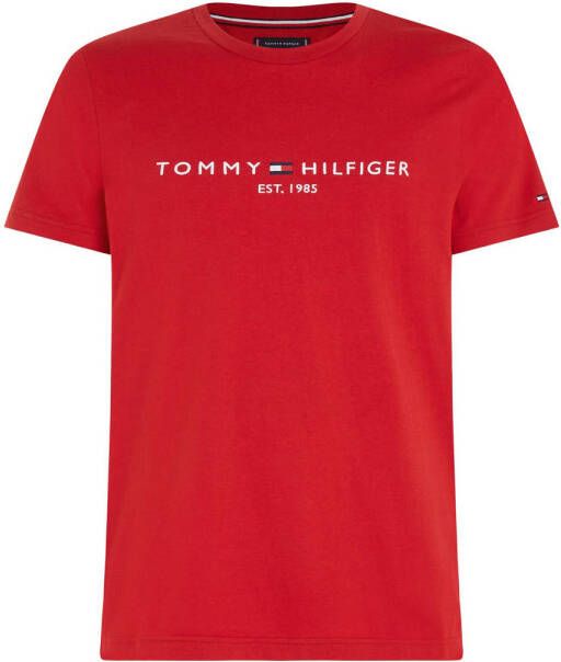 Tommy Hilfiger T-shirt met logo arizona red