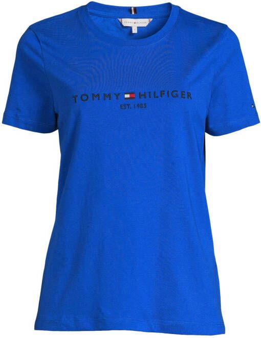 Tommy Hilfiger T-shirt REGULAR HILFIGER C-NK TEE SS met merklabel