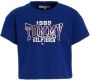 Tommy Hilfiger T-shirt met logo donkerblauw Meisjes Katoen Ronde hals Logo 110 - Thumbnail 1