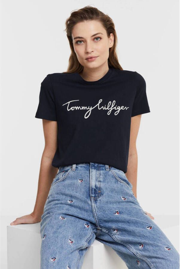 Tommy Hilfiger T-shirt Korte Mouw HERITAGE CREW NECK GRAPHIC TEE