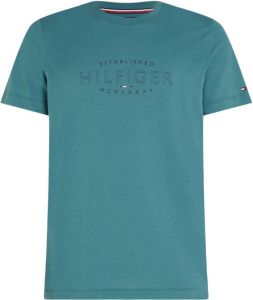 Tommy Hilfiger Shirt met ronde hals HILFIGER CURVE LOGO TEE
